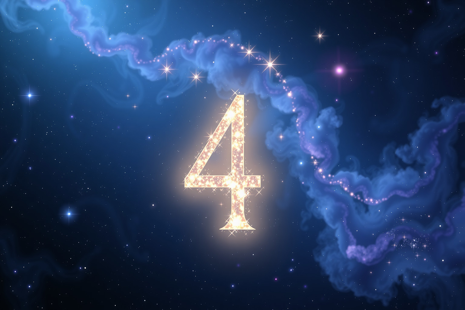 Die Zahl 4 im Traum symbolisiert Stabilität und Ordnung.