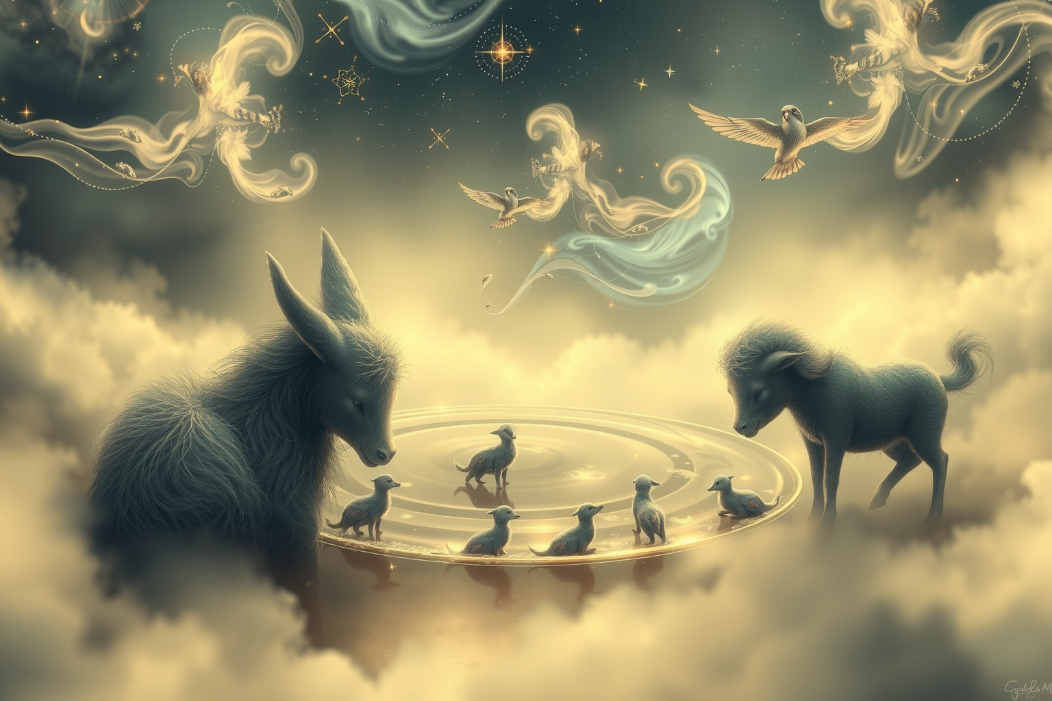 Zehn Tiere nutzen Regenpfützen als lebenswichtige Trinkquelle täglich.