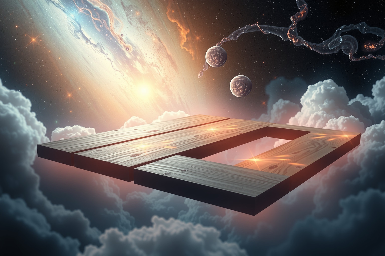 Der Fußbodentausch symbolisiert Lebensgrundlagen und neue Perspektiven.