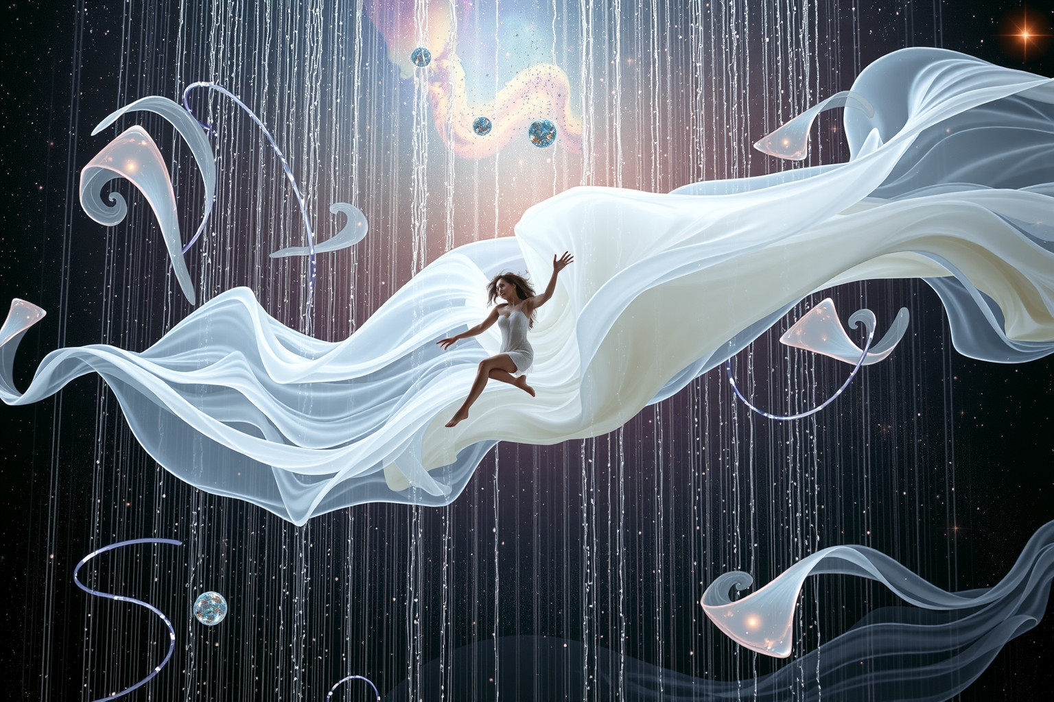 Absatteln im strömenden Regen symbolisiert Loslassen trotz emotionaler Belastung.