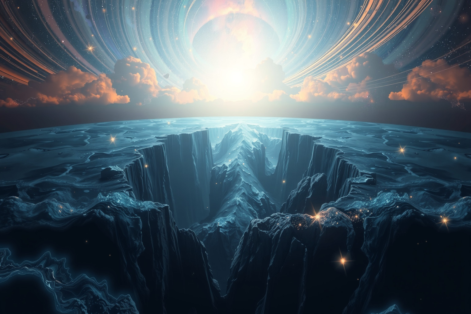 Der Abgrund symbolisiert im Traum oft eine existenzielle Grenzerfahrung.