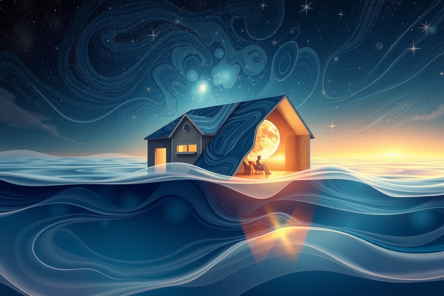 Wasser im Haus symbolisiert oft verborgene Gefühle und Traumängste.