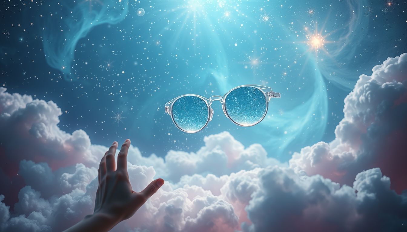 Eine neue Brille symbolisiert Klarheit und nötige Unterstützung im Leben.