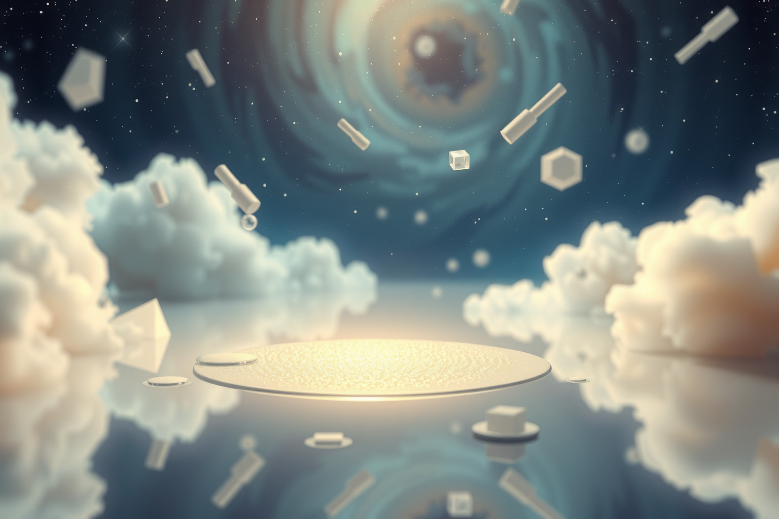 Eine Regenpfütze auf der Arbeit symbolisiert Herausforderungen im Berufsleben.