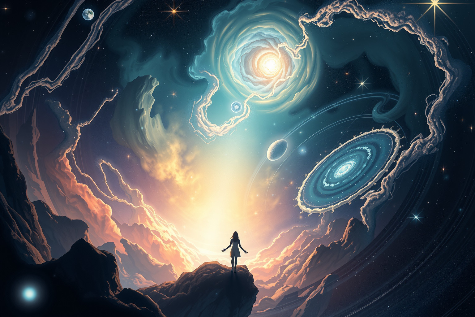 Den Abgrund hinunterblicken offenbart verborgene Ängste und Wahrheiten.