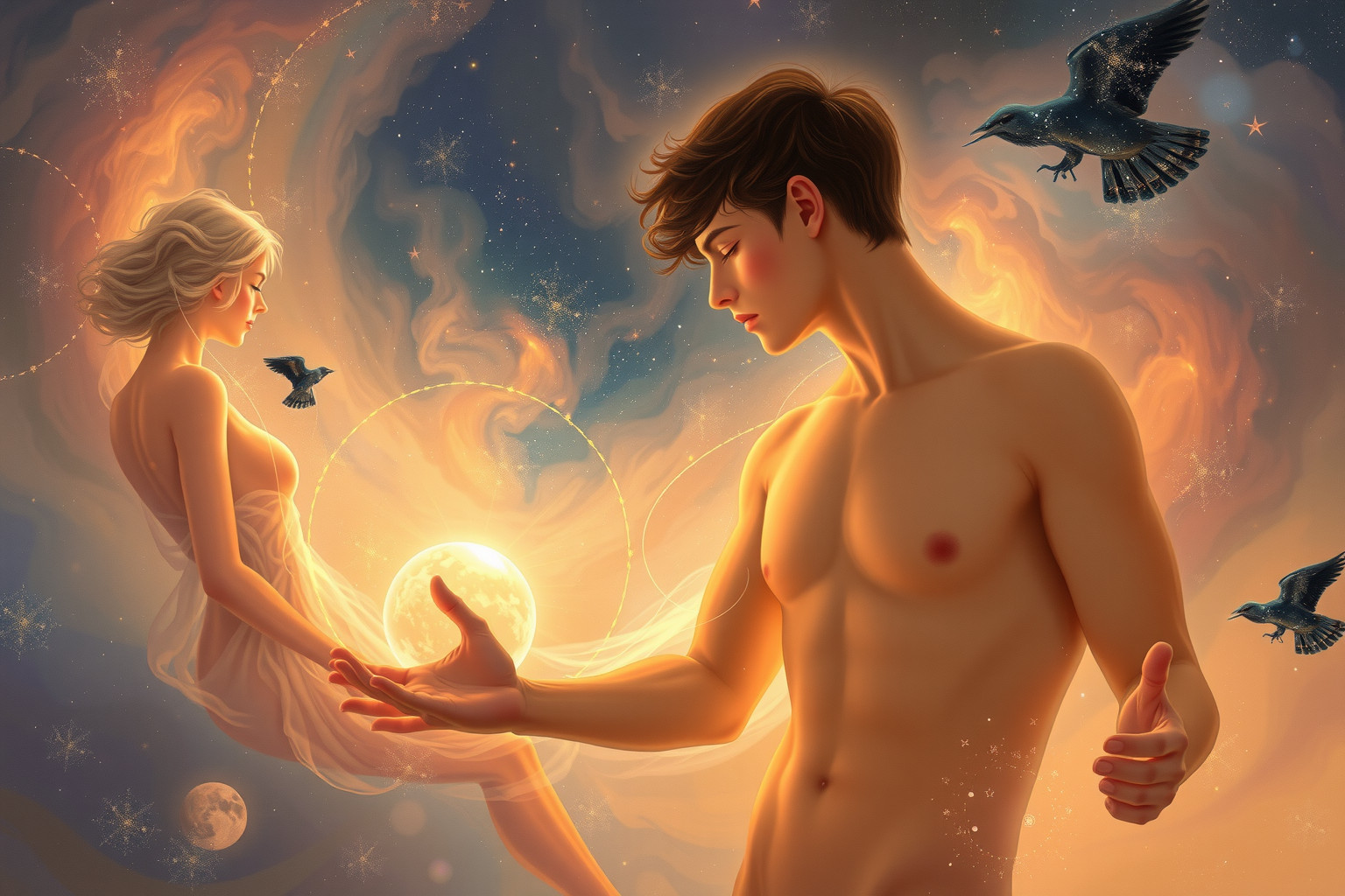 Träumen von Streit mit jungem Mann symbolisiert innere Konflikte.