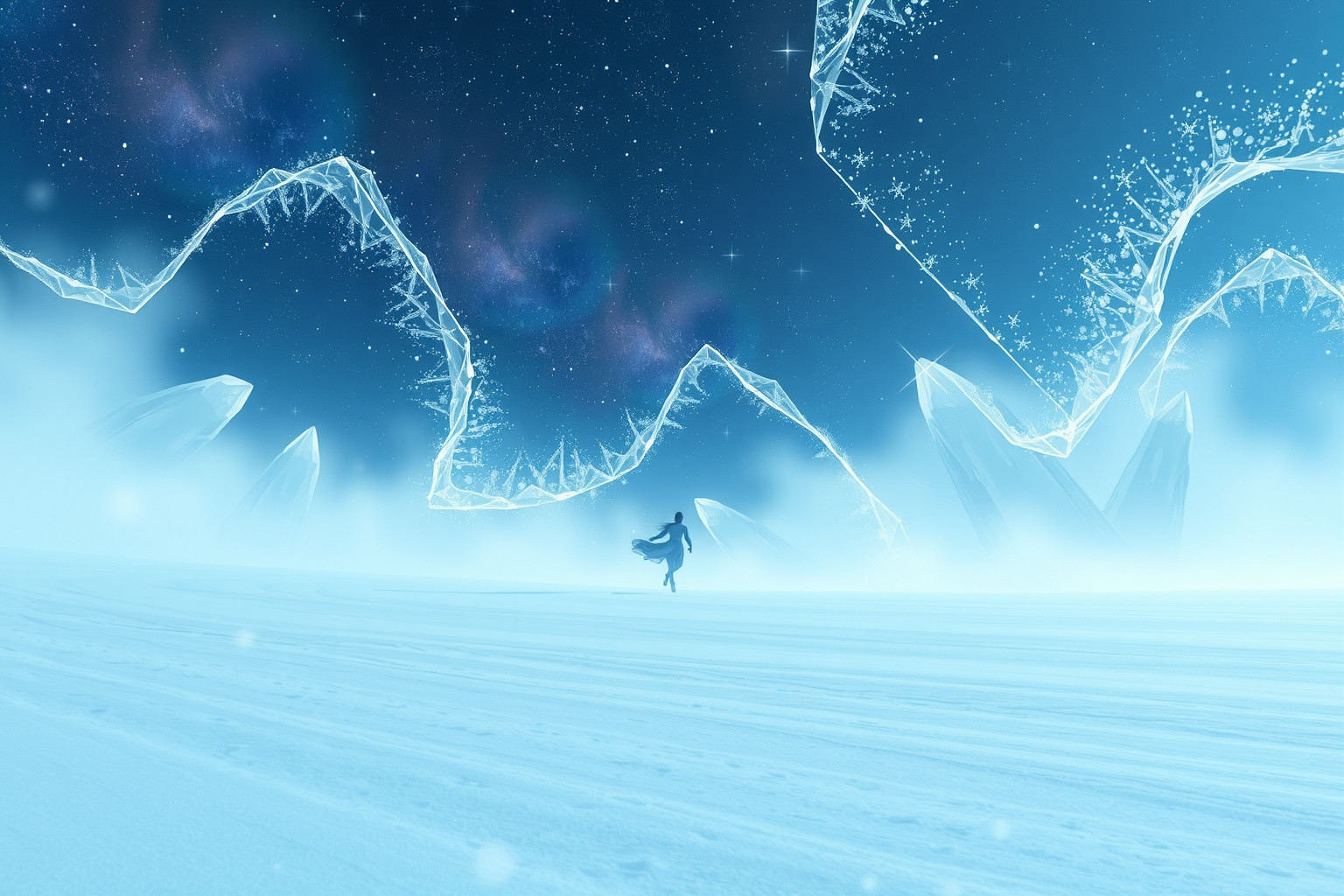 Im Schnee joggen symbolisiert innere Isolation und emotionale Kälte.