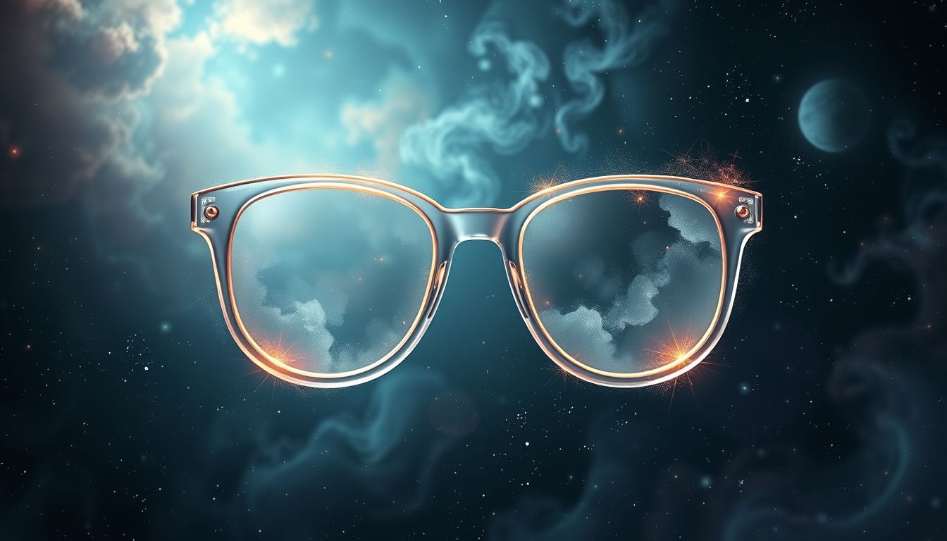 Eine beschlagene Brille symbolisiert oft innere Unklarheit im Traum.
