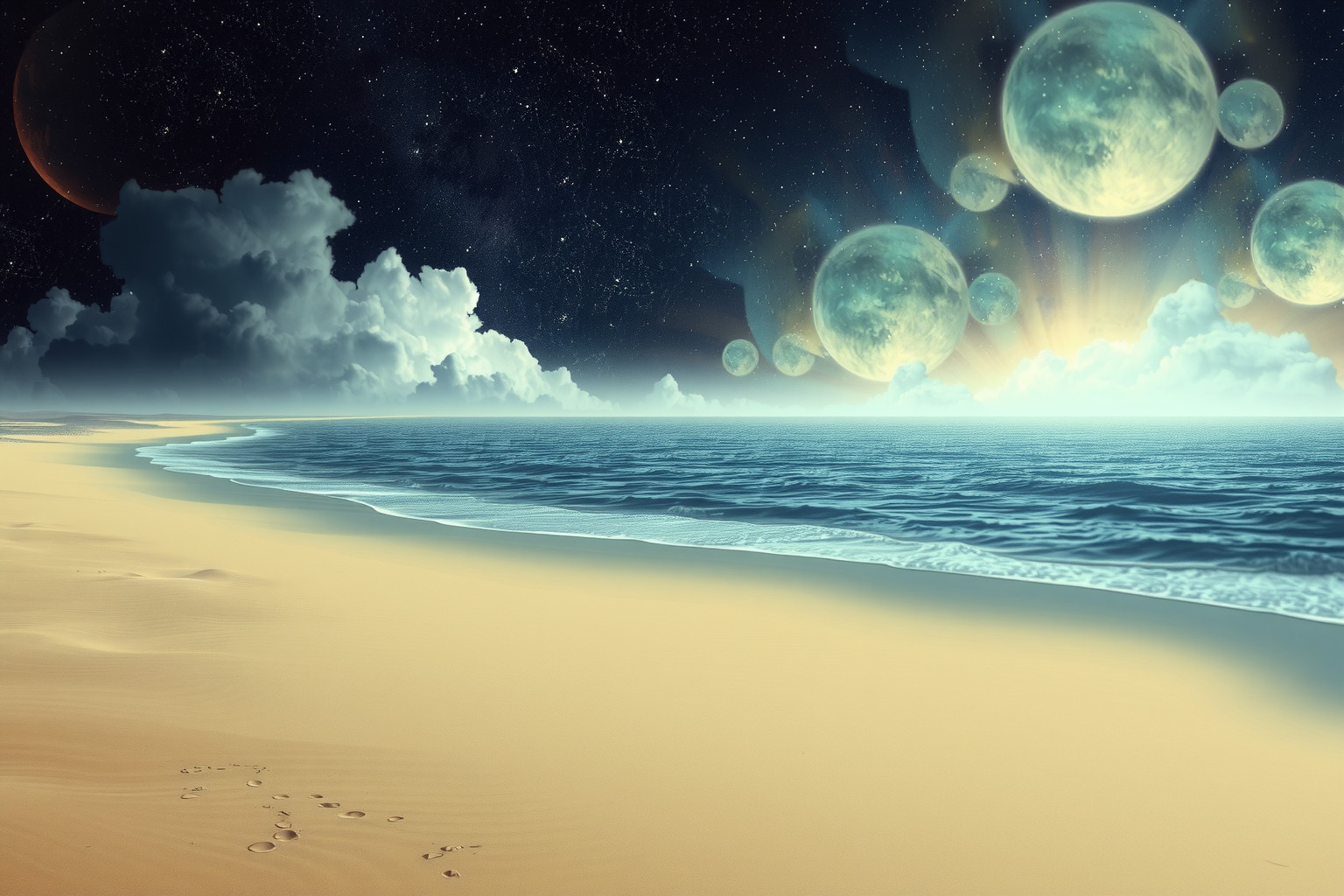 Ein leerer Strandbad-Traum symbolisiert Einsamkeit und innere Ruhe.