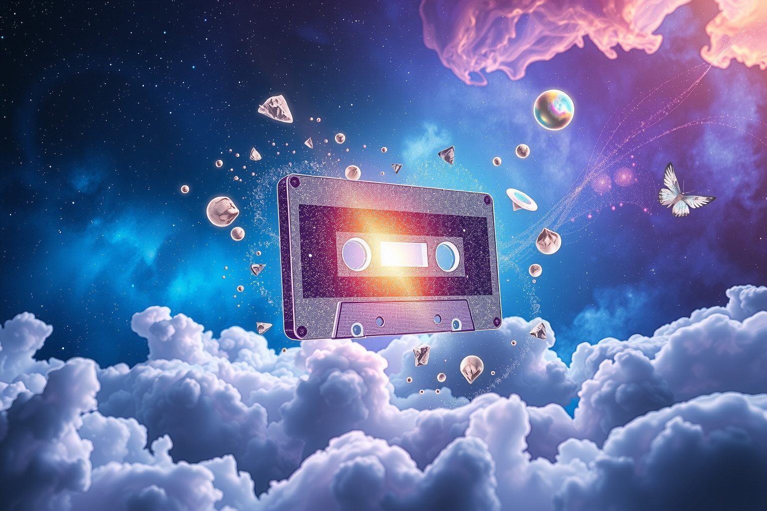 Eine volle Kassette symbolisiert reichhaltige Erinnerungen und Vergangenheit.