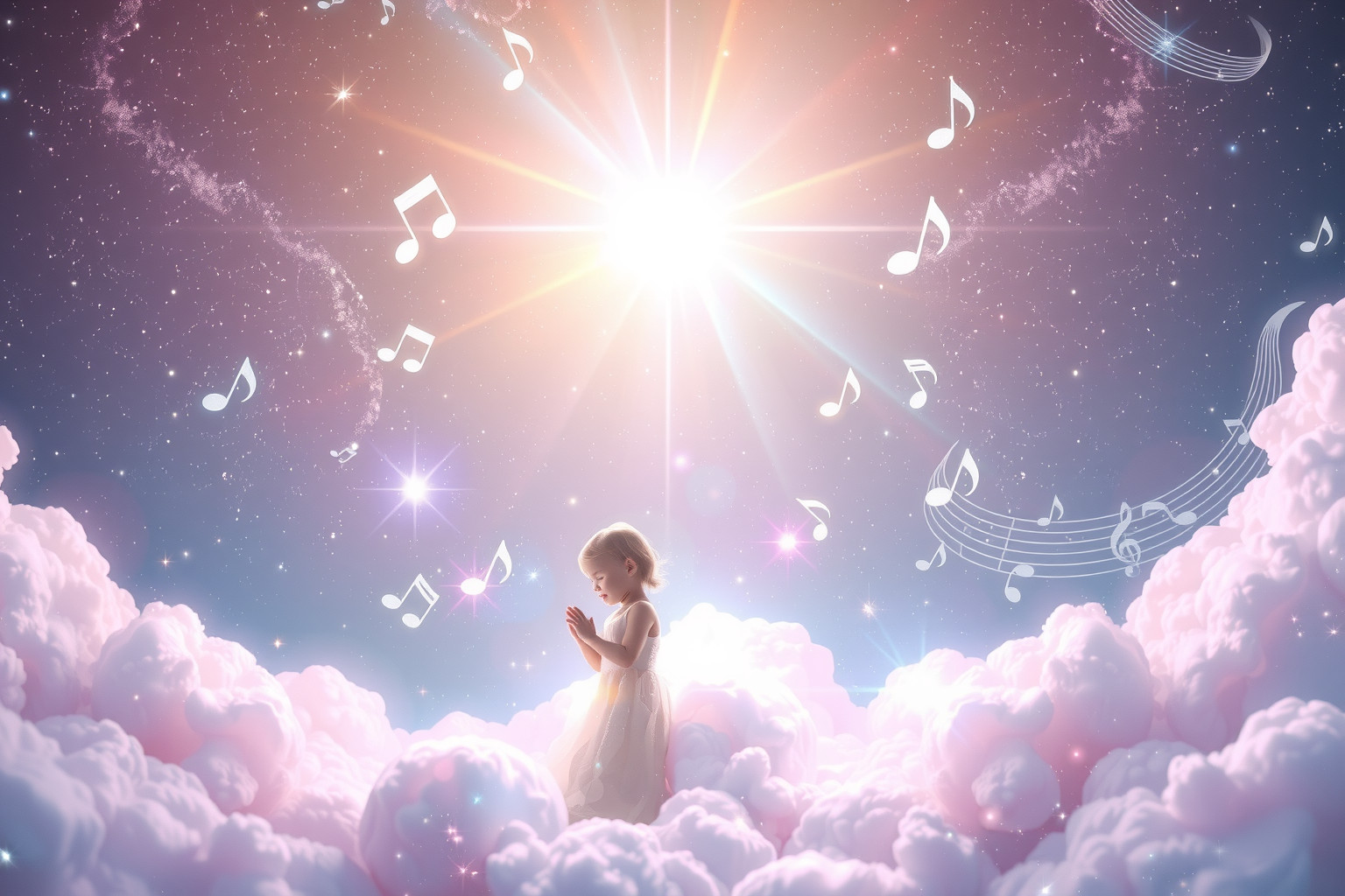 Das kindliche Lied symbolisiert Unschuld, Hoffnung und neuen Lebensbeginn.