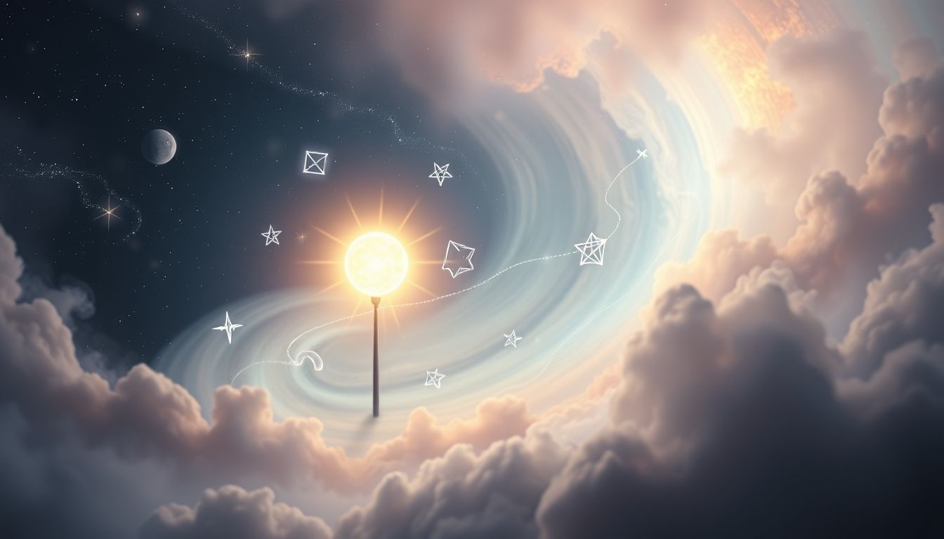 Eine gefundene Zeichenstange symbolisiert neue Orientierung im Leben.