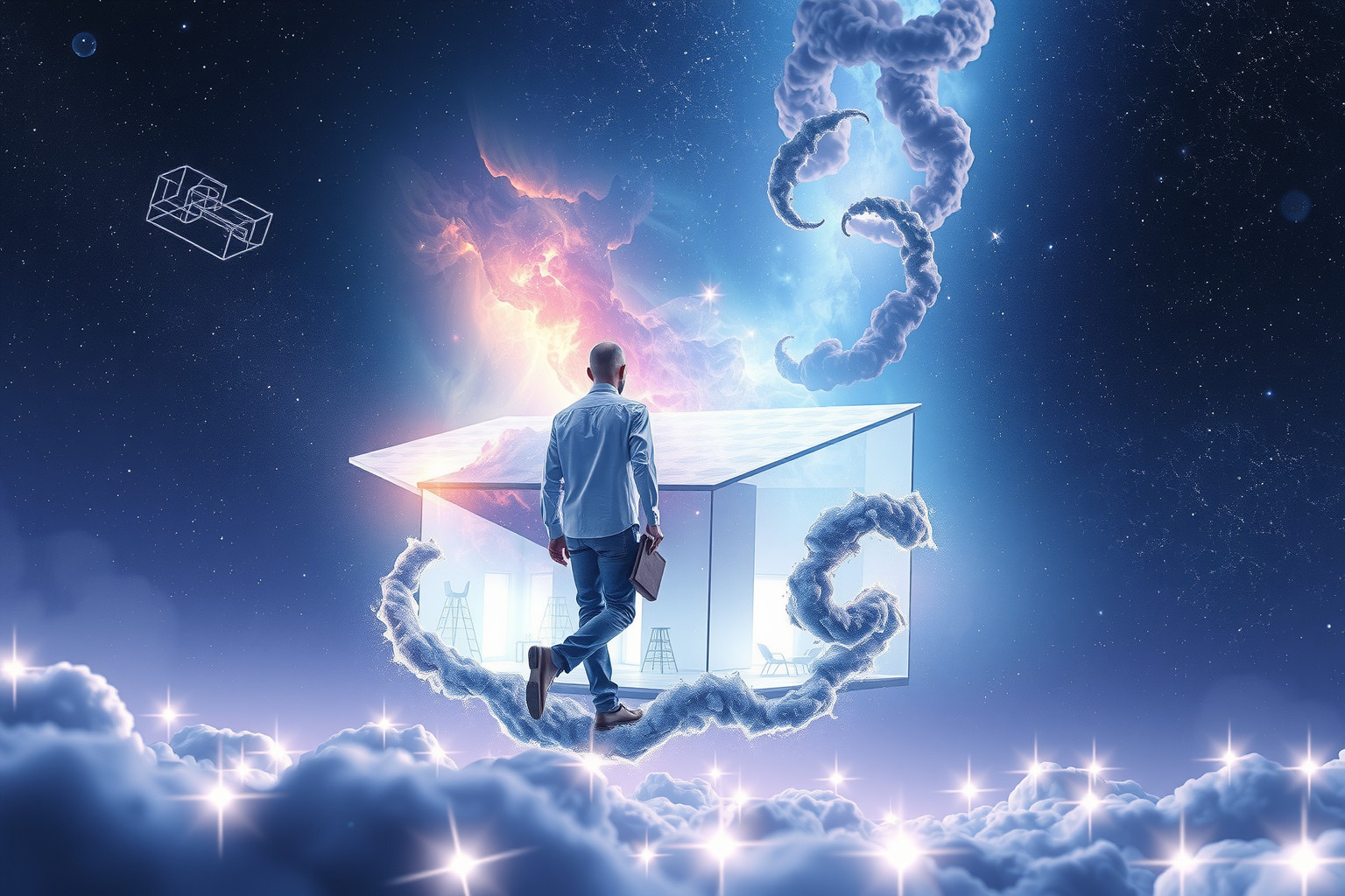 Der 24. Traum zeigt Sehnsucht nach unbekanntem, kreativem Lebensraum.