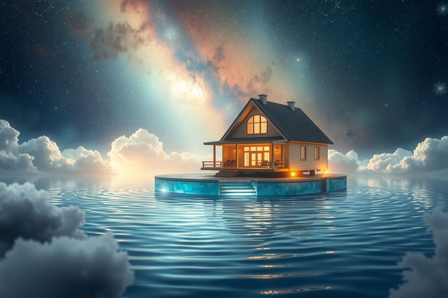Ein Pool im Traum symbolisiert tiefe Emotionen und innere Ruhe.
