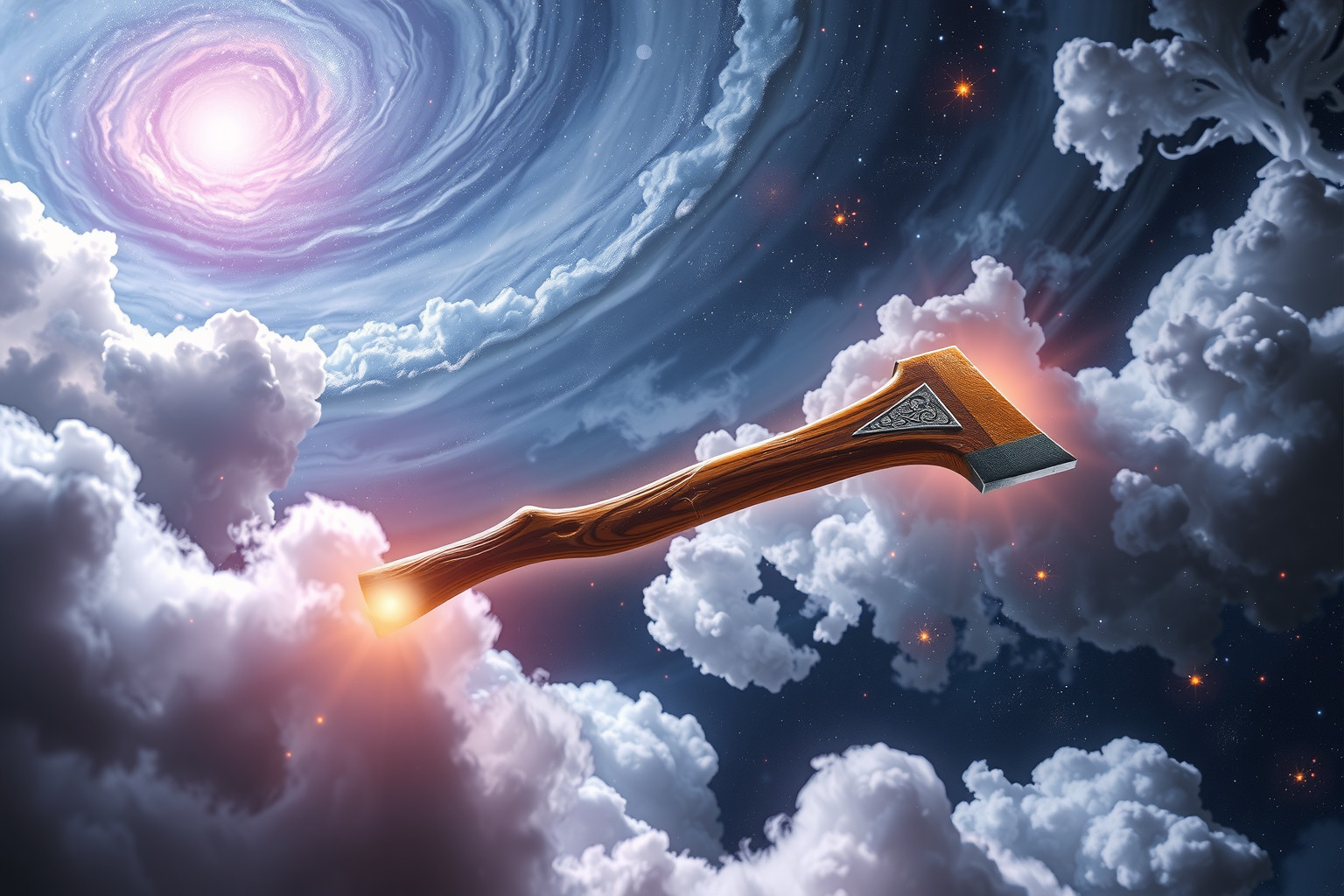 Eine alte, rostige Holzaxt symbolisiert vergrabene, ungeklärte Probleme.