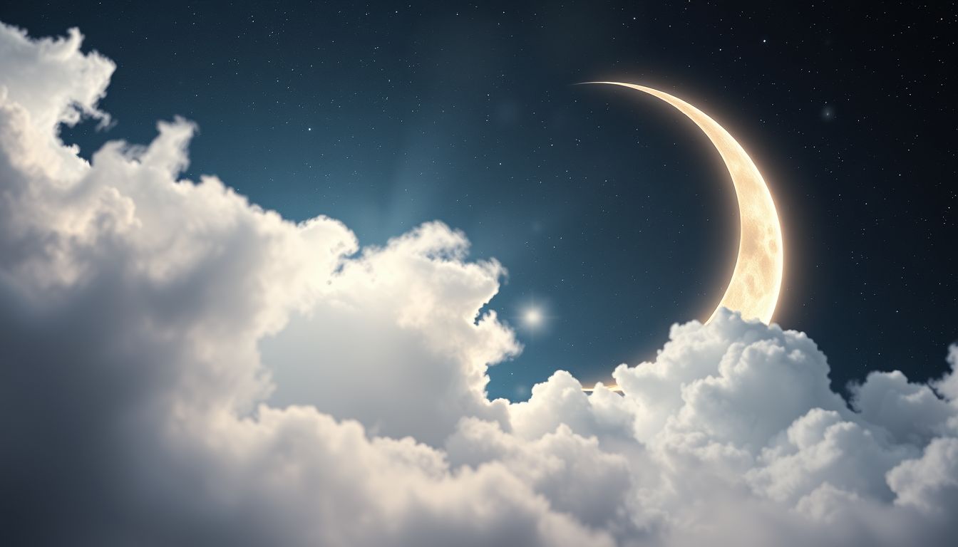 Der verdeckte Halbmond symbolisiert verborgene Emotionen und Enthüllungen.