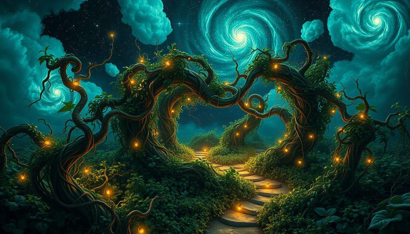Pflanzenlabyrinthe symbolisieren Wachstum, Naturverbundenheit und innere Orientierung.