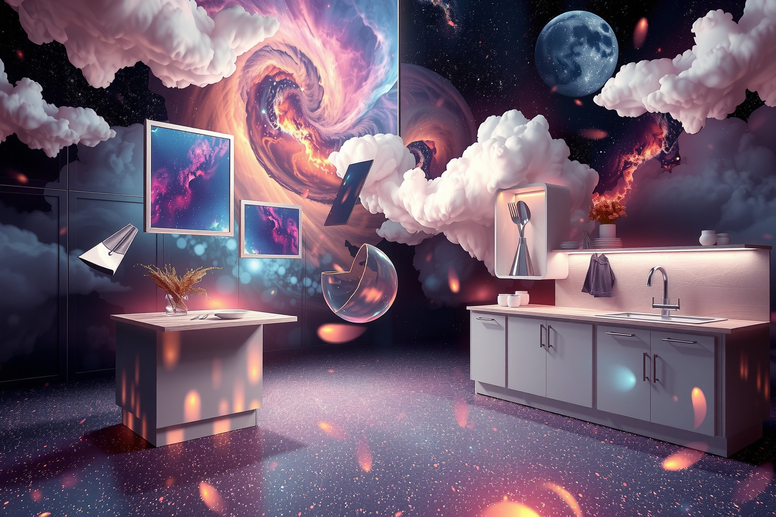 Eine renovierte Küche symbolisiert neue Energie und Lebensfreude.