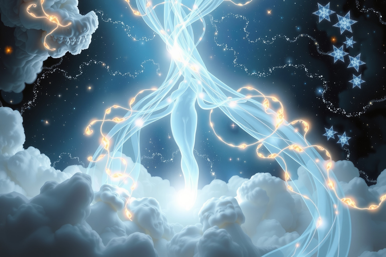 Die Person symbolisiert heilende Beziehung und innere Transformation im Traum.