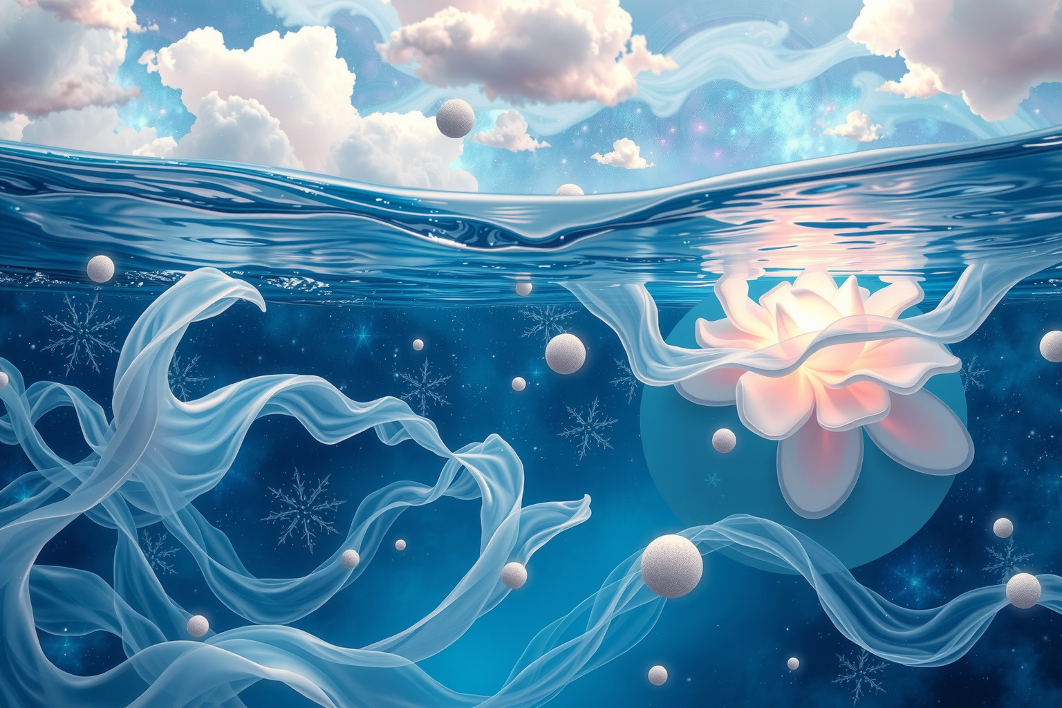 Eine unter Wasser liegende Adresse symbolisiert verborgene Emotionen.