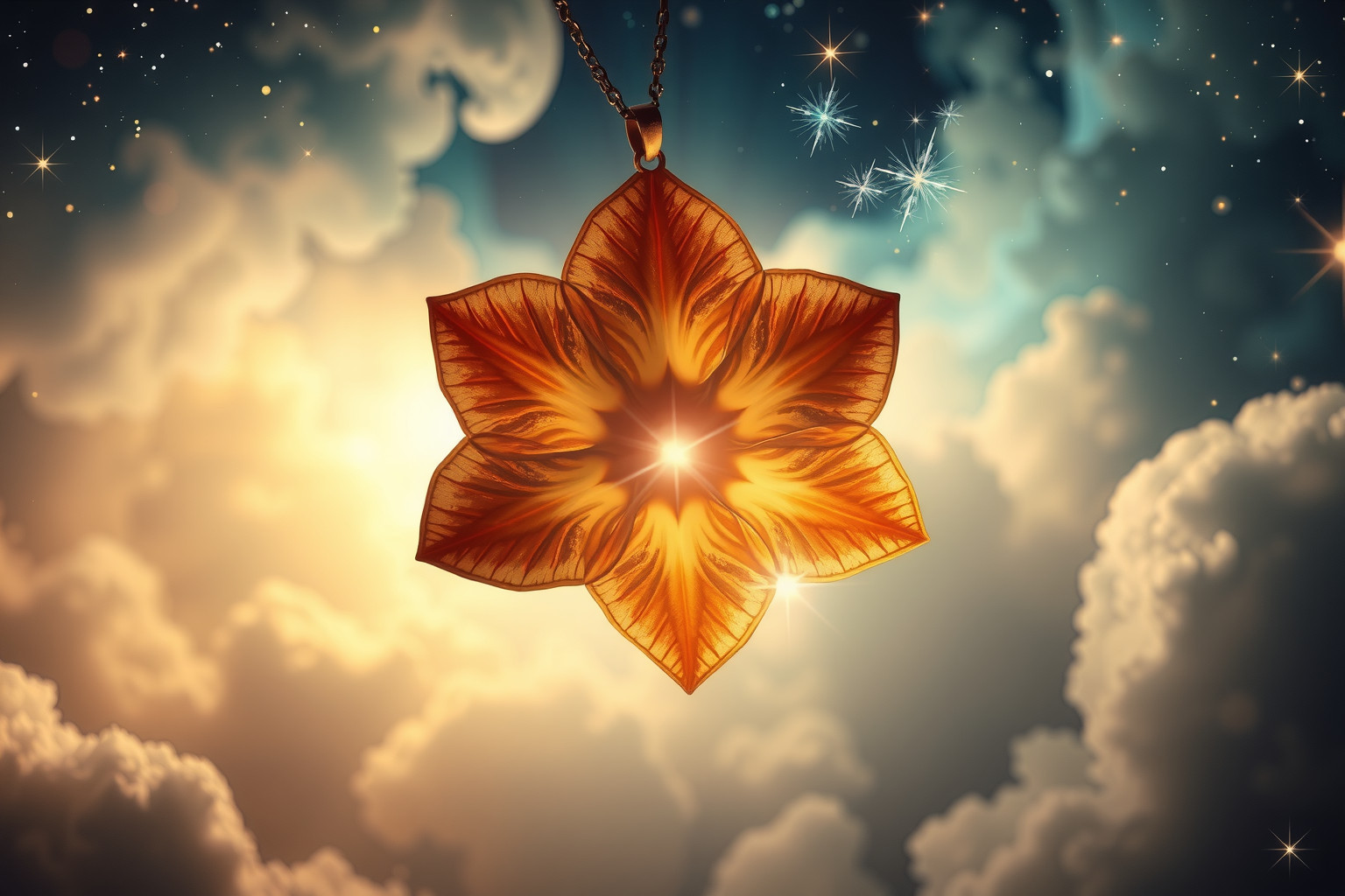 Eine Leberblume als Amulett schenkt Schutz und Glück im Alltag.