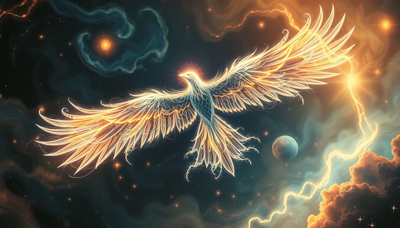 Der 33. Donnervogel symbolisiert Kraft, Mut und spirituelle Transformation.