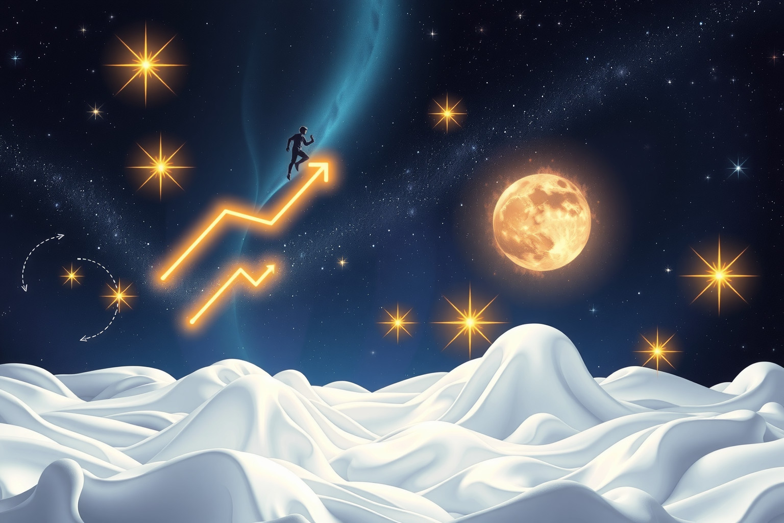 Ein erfolgreicher Investmenttraum symbolisiert finanzielle Chancen und Wachstum.