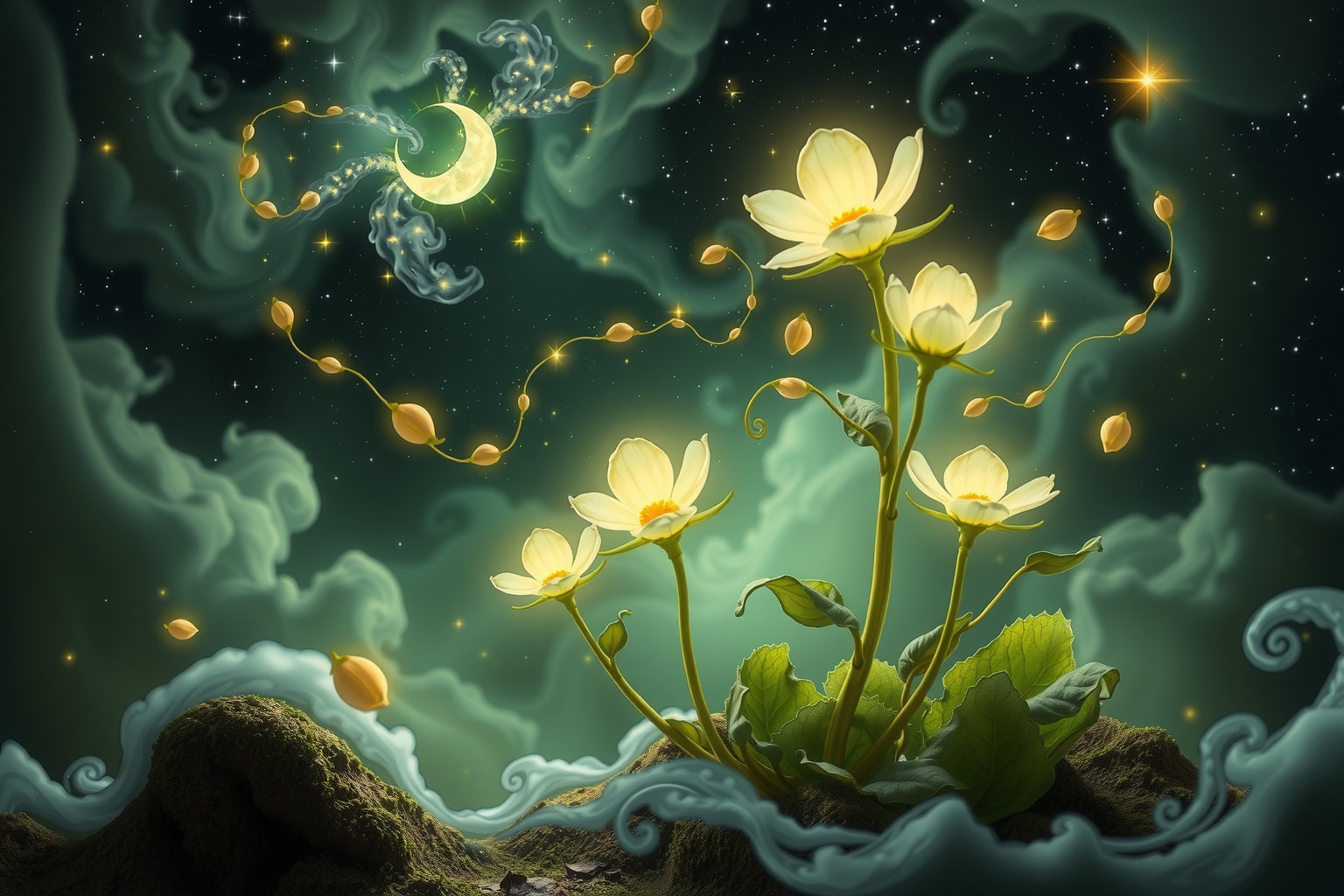Träumen von Leberblumen symbolisiert inneres Wachstum und persönliche Entwicklung.