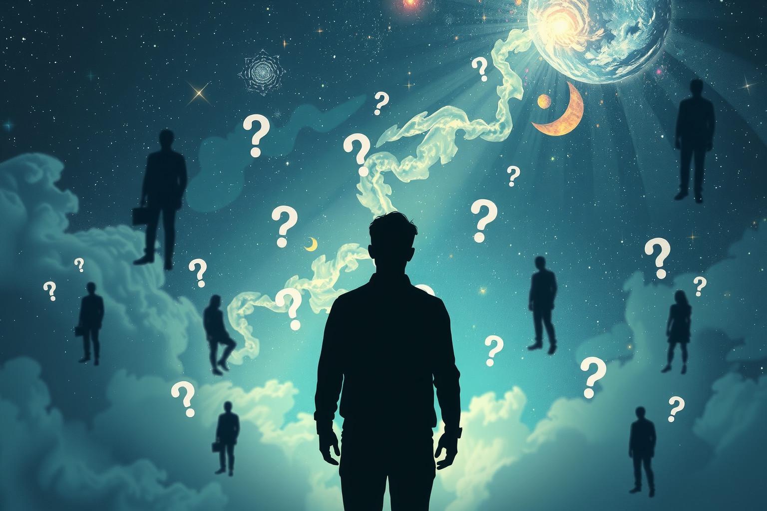 Das 6. Quiz mit Fremden symbolisiert soziale Unsicherheit und Ängste.