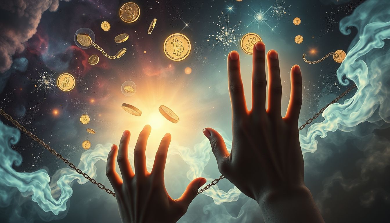 Verfluchtes Geld symbolisiert oft Schuldgefühle und finanzielle Ängste.