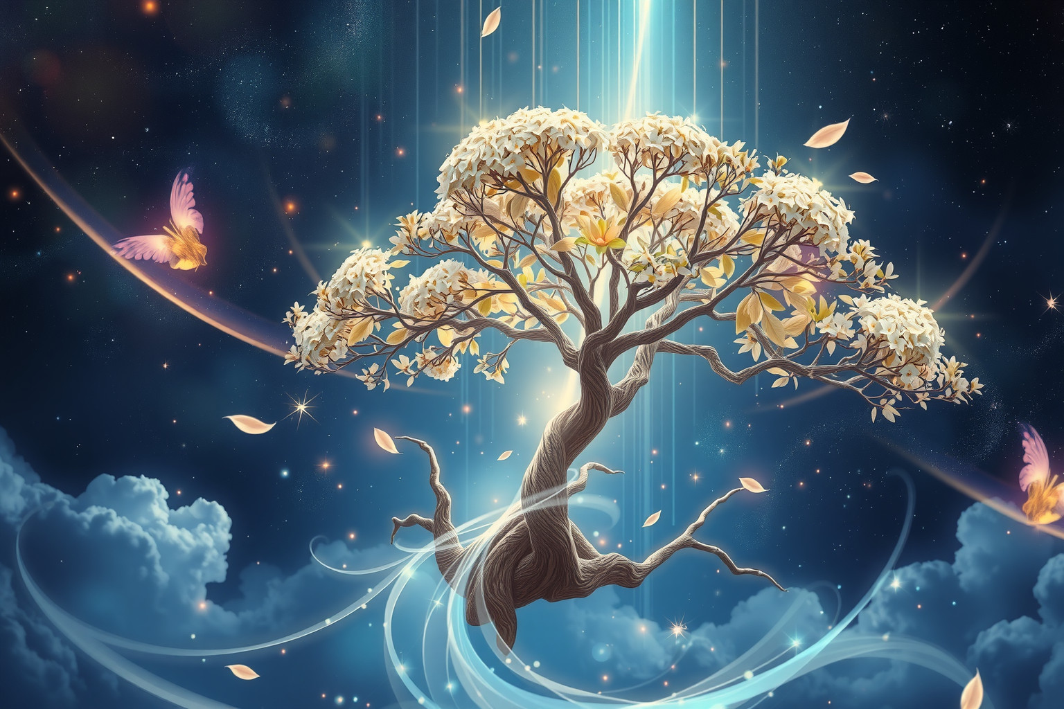 Das Gießen eines Myrtenbaums symbolisiert Pflege und nährende Liebe.