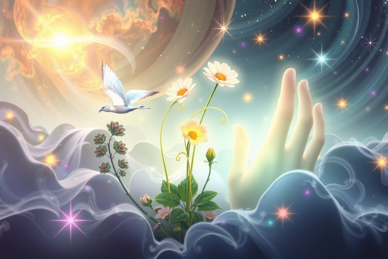 Der Garten symbolisiert Wachstum, Kreativität und geistige Pflege im Traum.