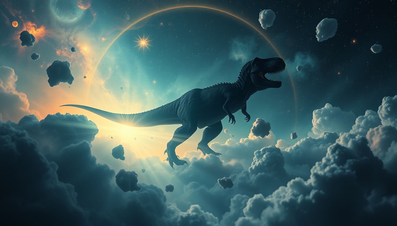 Der T-Rex symbolisiert im Traum oft überwältigende Angst und Bedrohung.