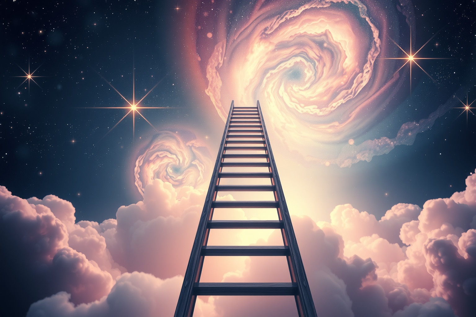 Die Leiter symbolisiert im Traum oft persönlichen Wachstum und Hindernisse.