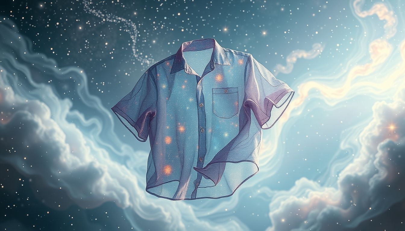 Ein Hemd aus ungewöhnlichem Material symbolisiert kreative Freiheit und Individualität.