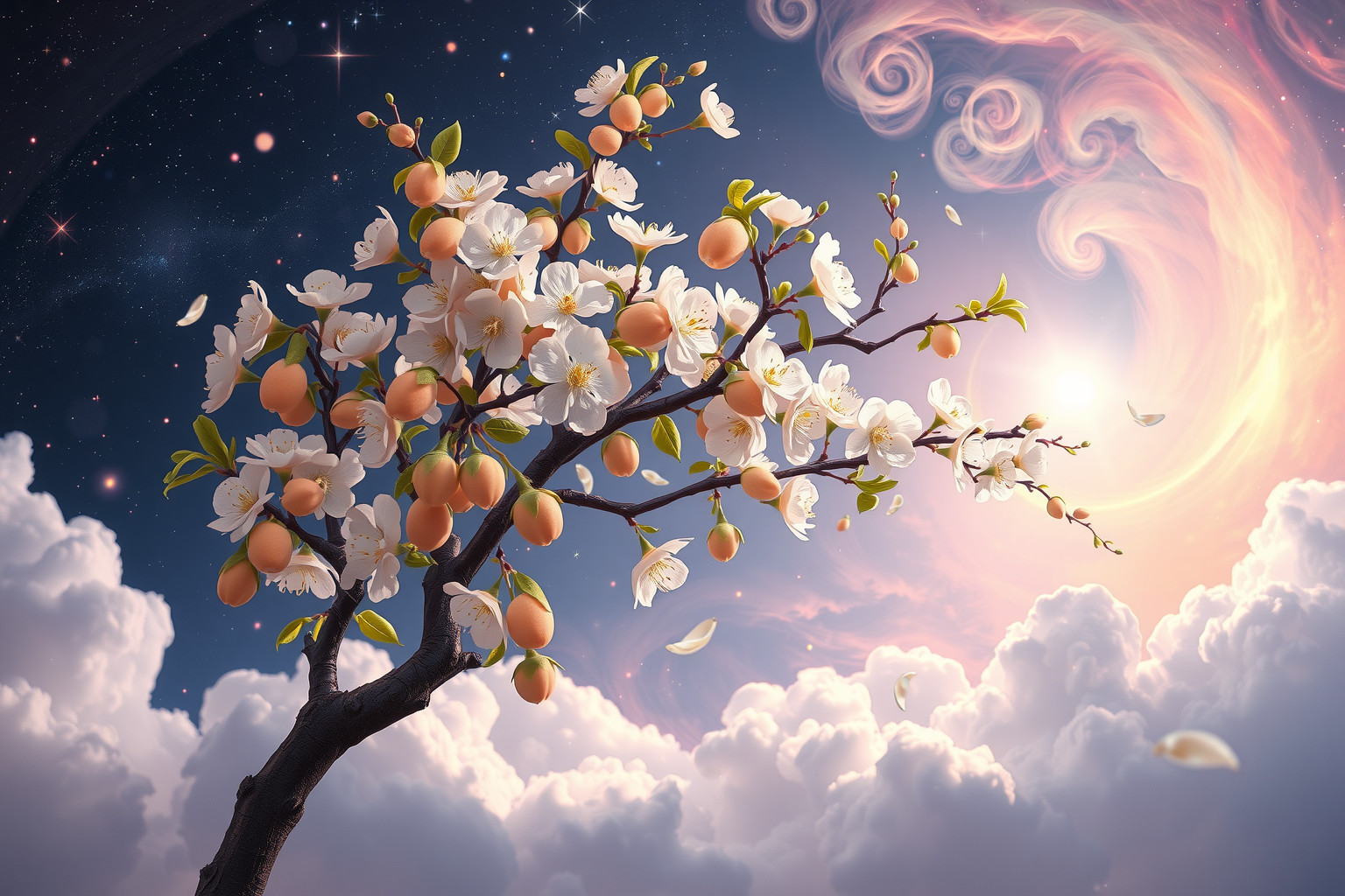 Ein Obstbaum im Frühling symbolisiert Hoffnung, Neubeginn und Wachstum.