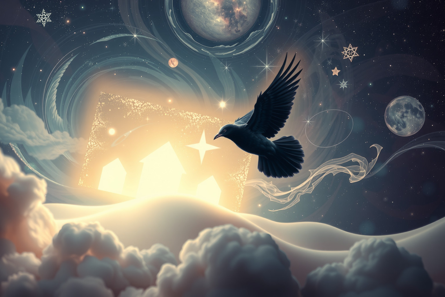 Der Pechvogel symbolisiert den Ausbruch aus negativer Lebensphase.