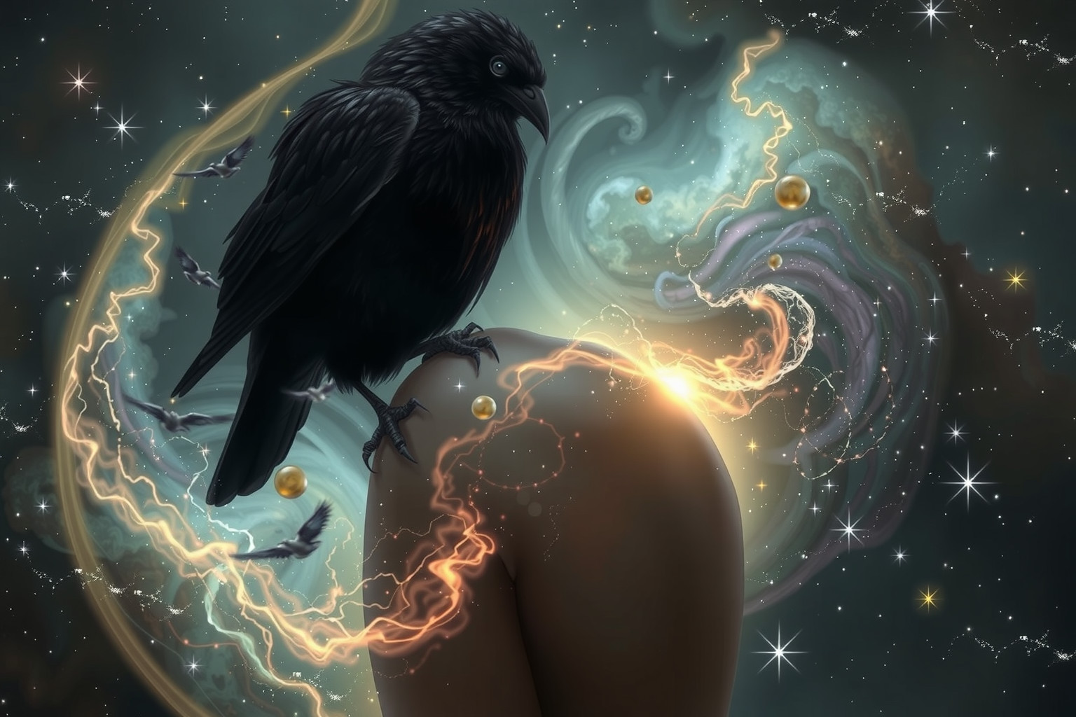 Ein Pechvogel symbolisiert Belastung durch unglückliche Lebensumstände.