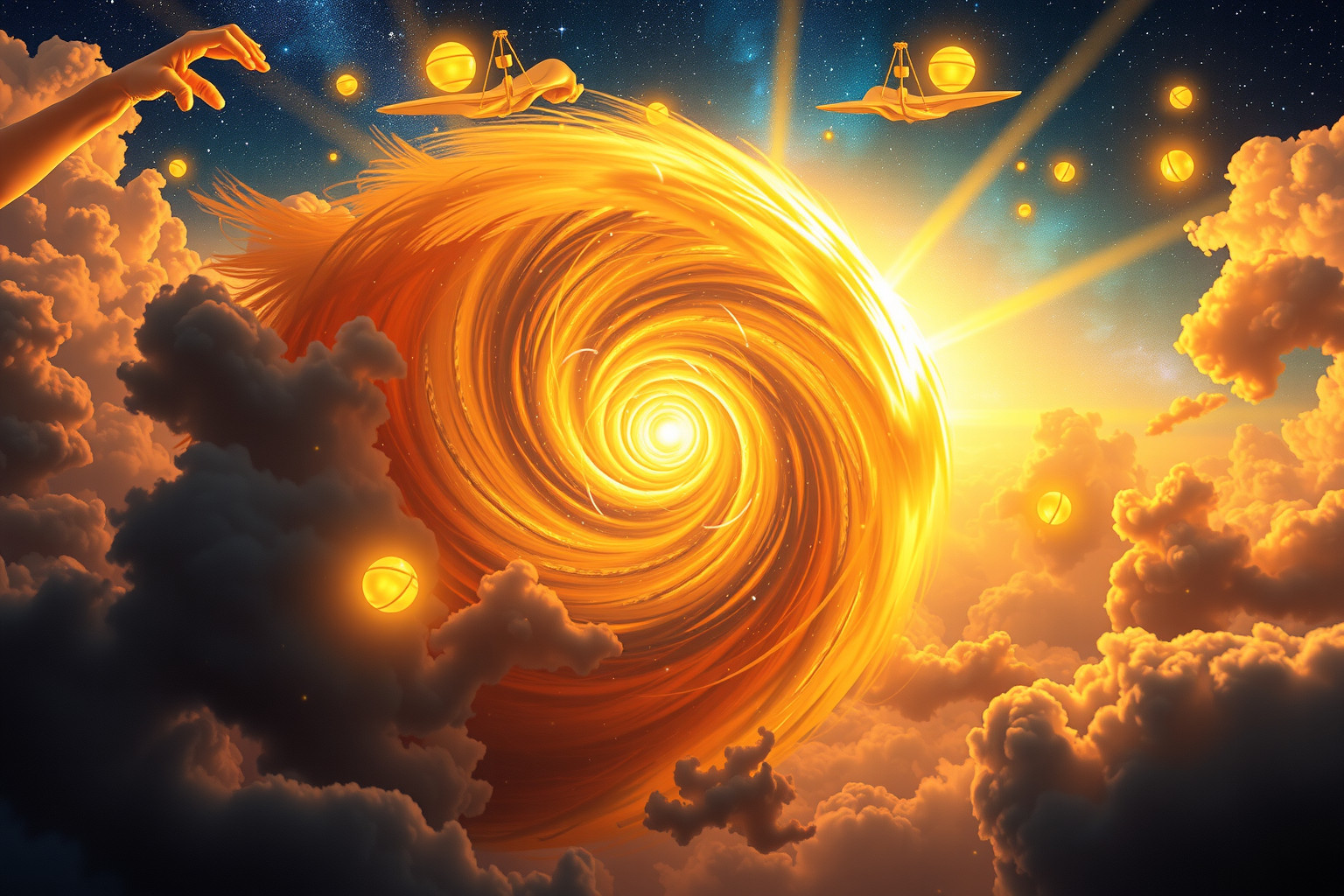 Ein riesiger Dynamo symbolisiert immense Kraft und große Verantwortung.