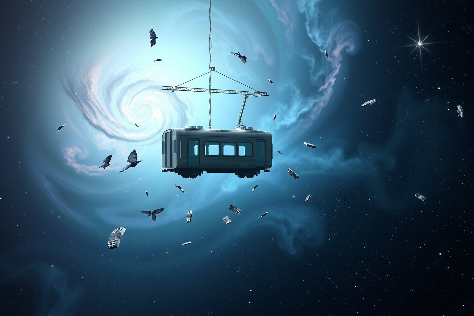 Ein stehendes Abteil symbolisiert oft innere Blockaden und Frustration.