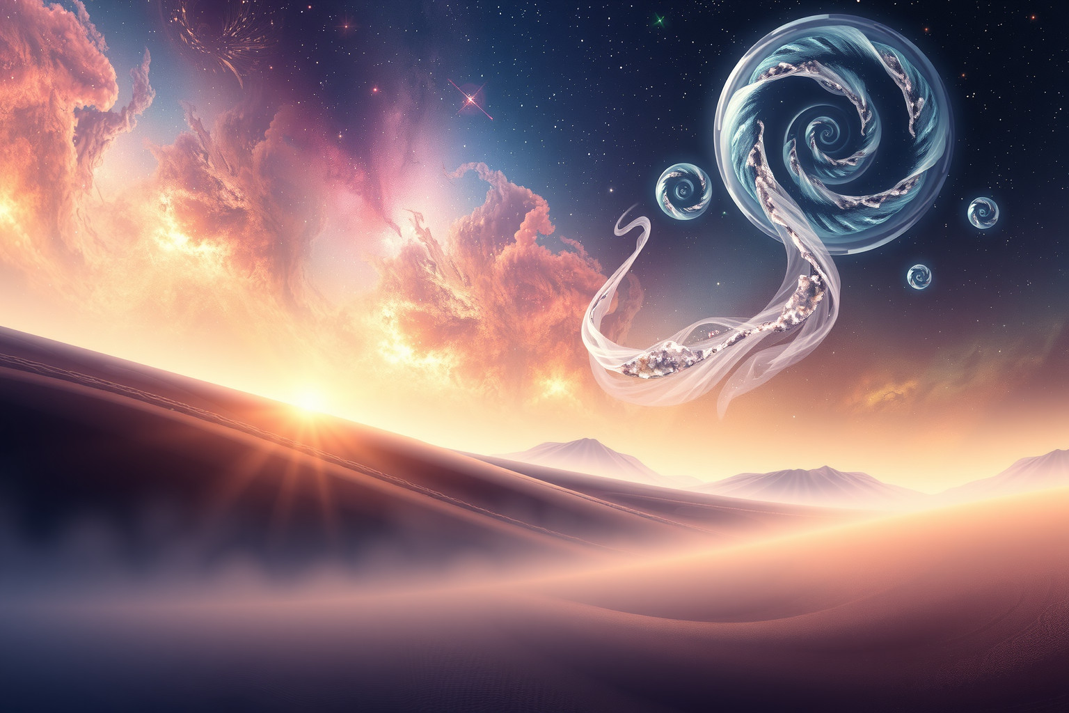 Ein weiter Horizont symbolisiert Hoffnung und unbegrenzte Chancen im Traum.