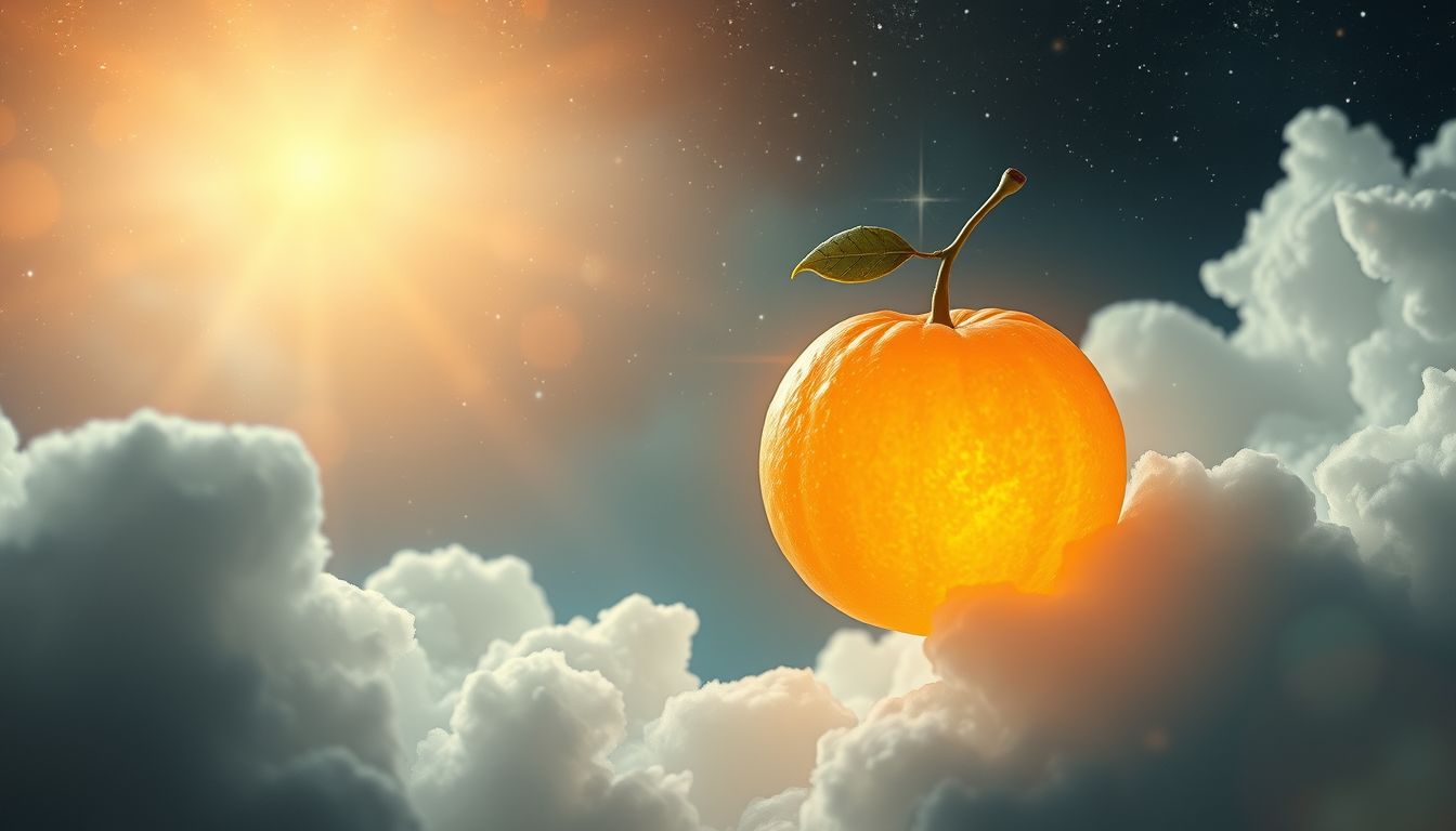 Eine unreife Mandarine symbolisiert unerfüllte Wünsche und Geduld.