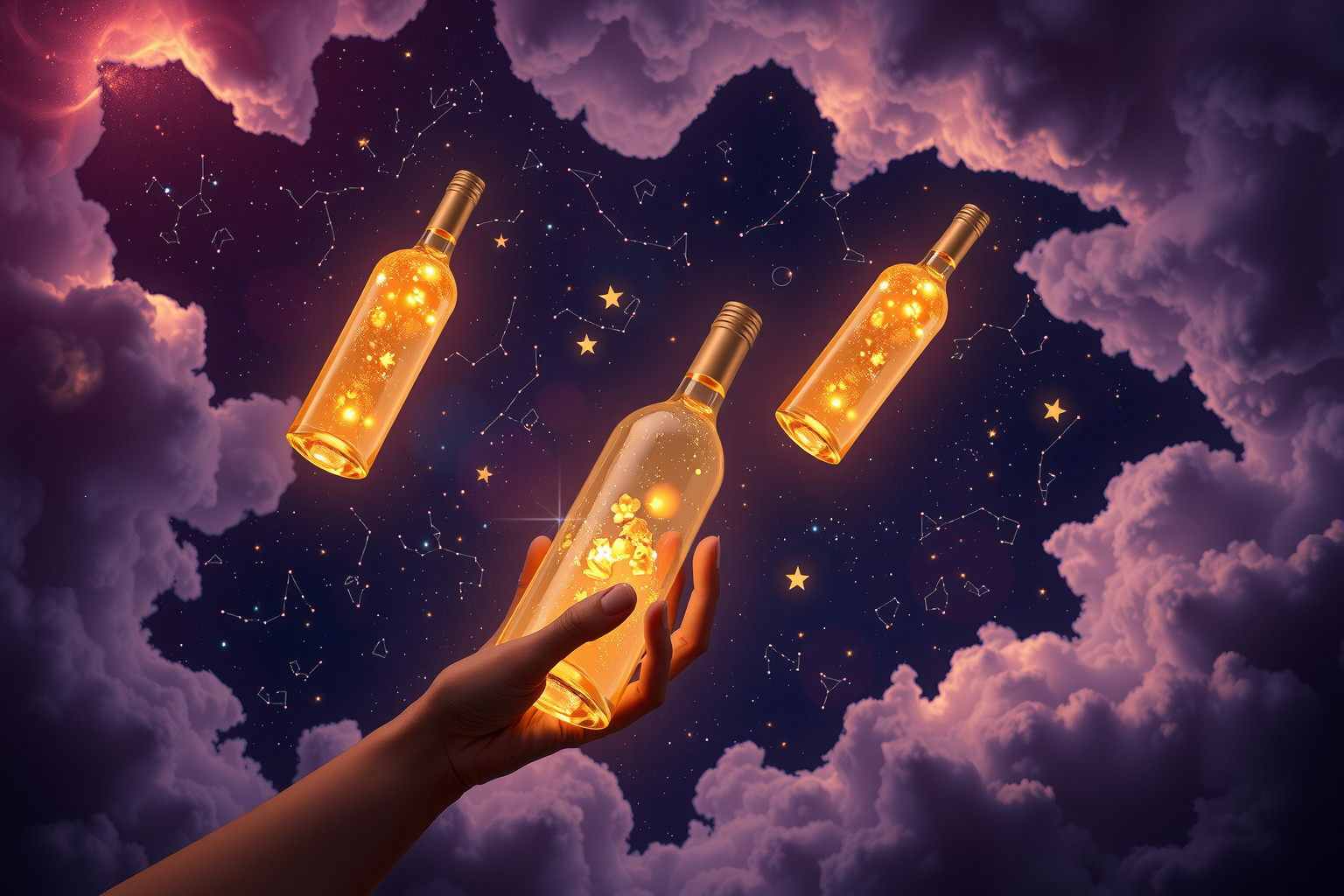 Eine gestohlene Weinflasche symbolisiert oft verborgene Sehnsüchte im Traum.