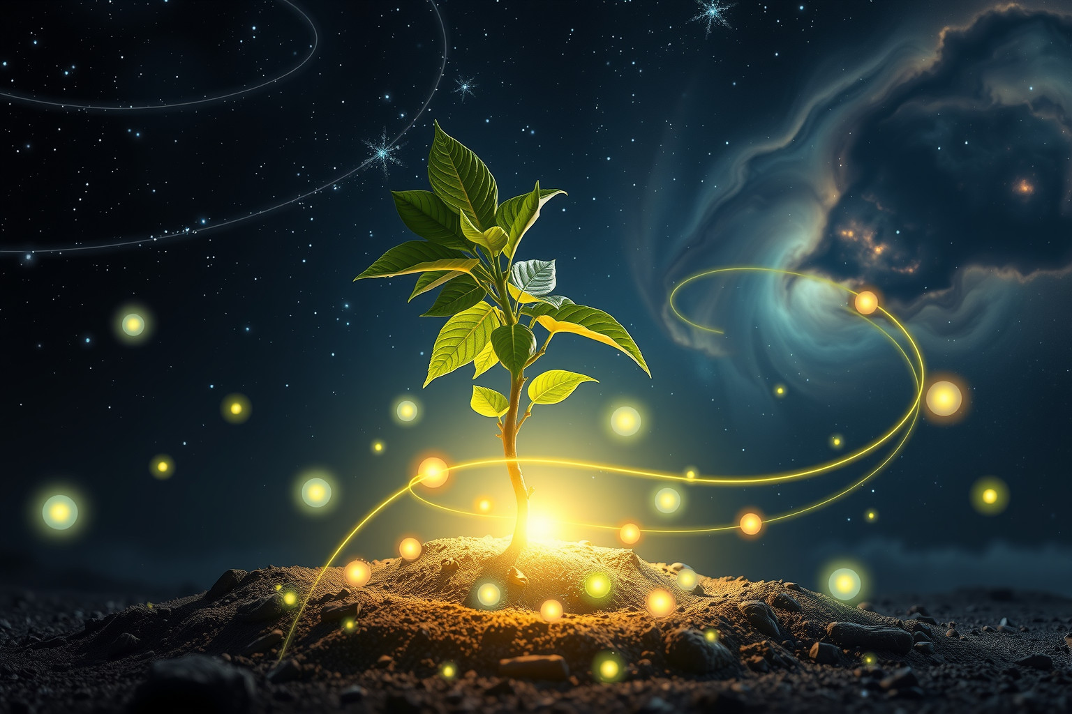 Das Pflanzen eines Obstbaums symbolisiert nachhaltige Zukunftsinvestitionen und Wachstum.