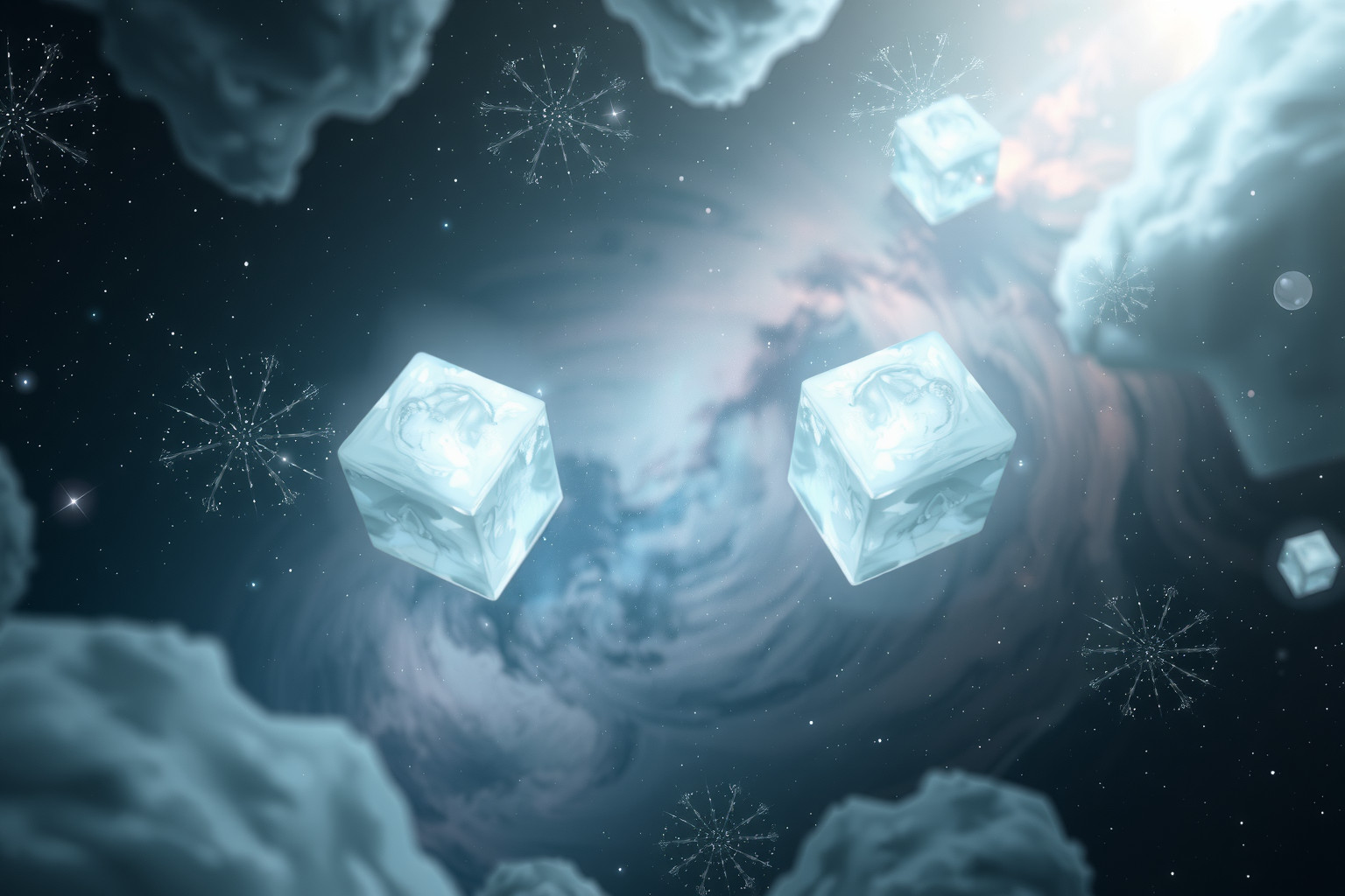 Eiswürfel symbolisieren oft emotionale Kälte und Angst vor Nähe.