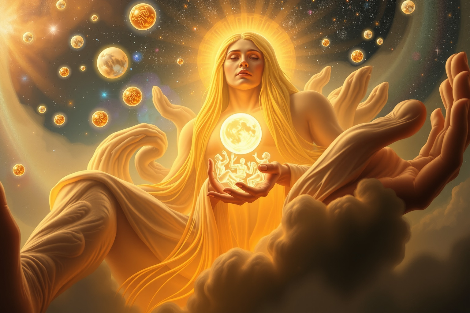 Der Riese symbolisiert im Traum oft mächtige mütterliche Geborgenheit.