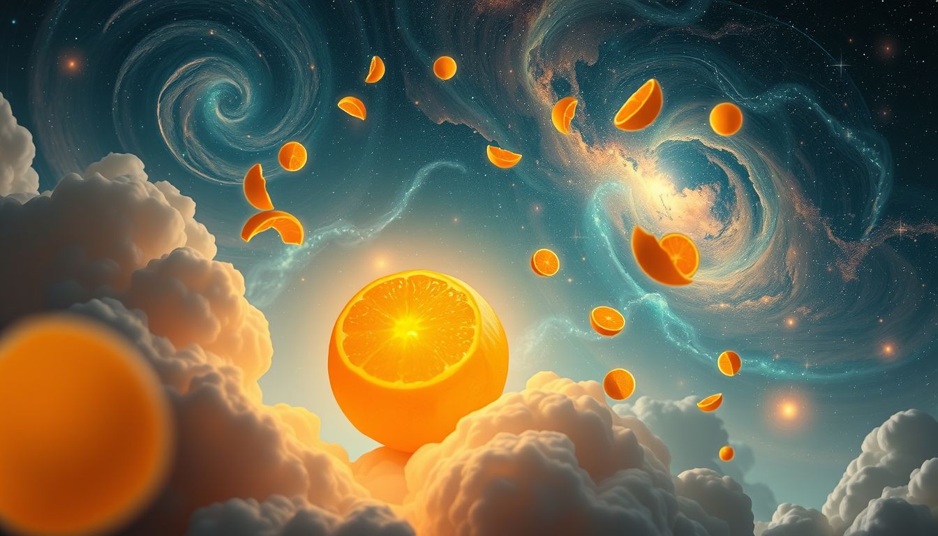 Sich in eine Mandarine verwandeln symbolisiert Transformation und neue Lebensabschnitte.