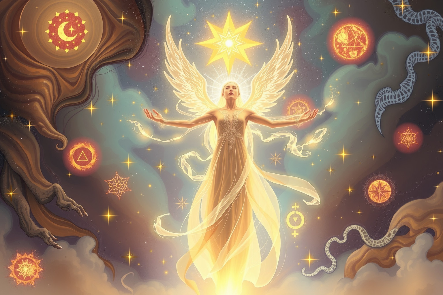 Sich mit spiritueller Kraft bewaffnen stärkt inneren Schutz und Frieden.