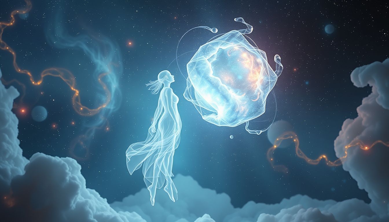 Sich von sich selbst absetzen symbolisiert innere Distanz und Selbstreflexion.