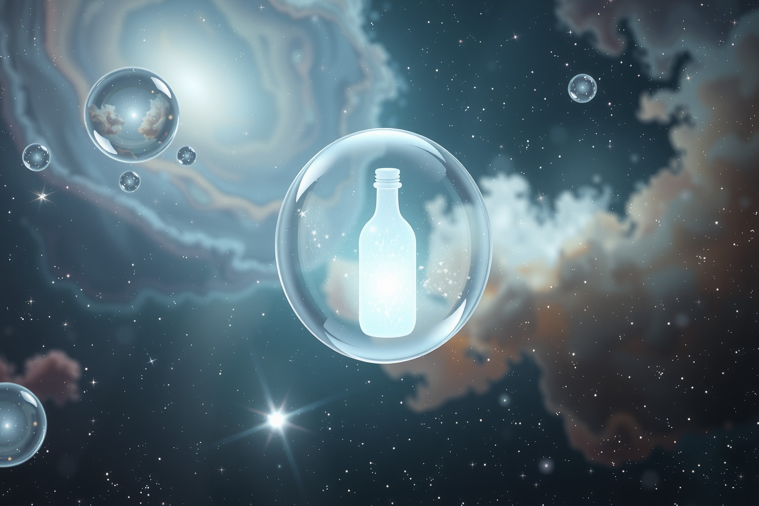 Sprudelwasser in Flasche symbolisiert begrenzte, aber verborgene Möglichkeiten.